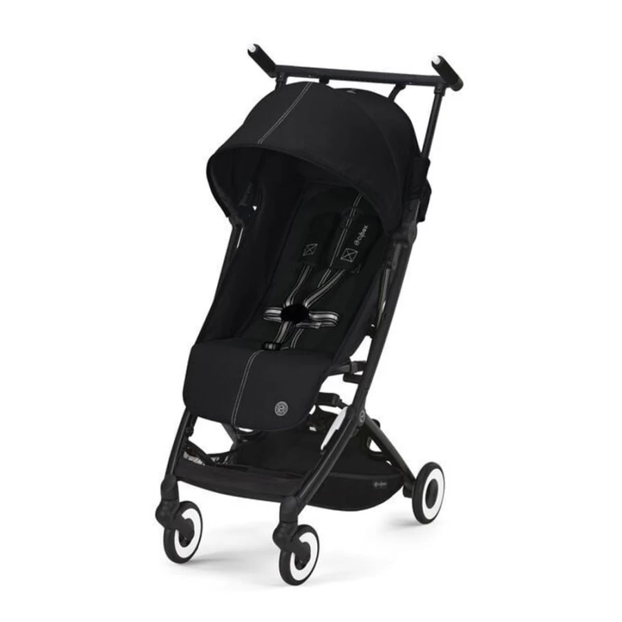 Cybex Libelle2 Moon Black Lightweight Stroller - Compact Travel-Friendly Design