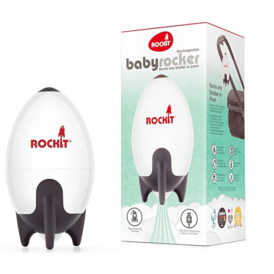 Cheeky Rascals Rockit Baby Rocker - Portable, Rechargeable Baby Soother with Gentle Vibrations for Newborns & Infants