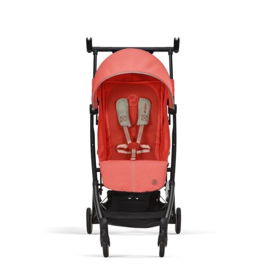 Cybex Libelle2 Lightweight Stroller - Hibiscus Red, Compact Fold Travel Stroller for Babies & Toddlers