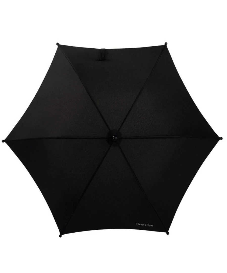 Mamas and Papas Universal Parasol - Premium Black Sun Shade for Strollers and Car Seats