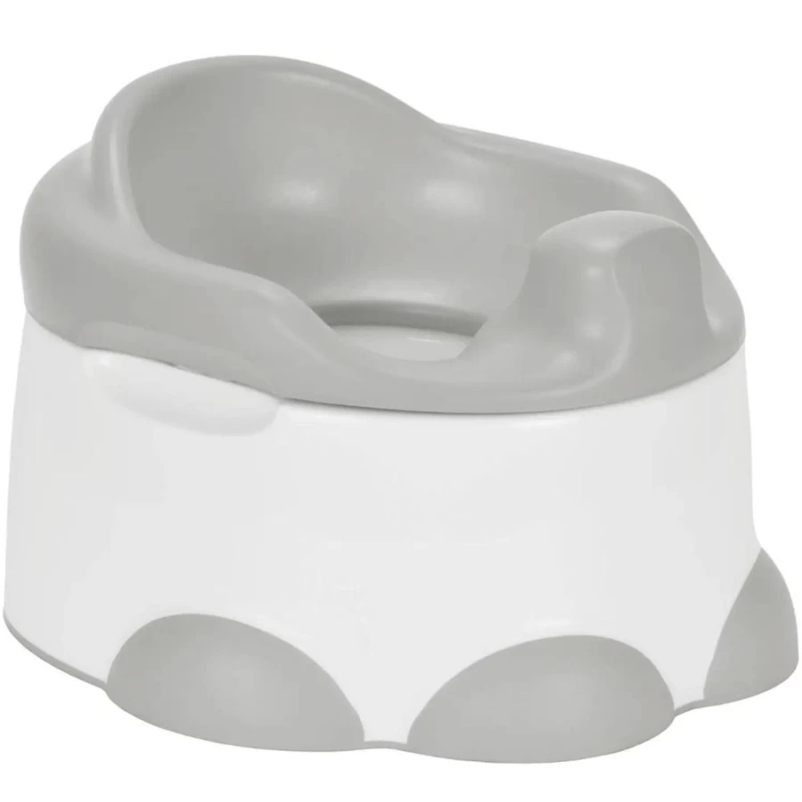Bumbo Step 'N' Potty Training Seat - Cool Grey, Toddler Toilet Trainer with Easy Clean Design