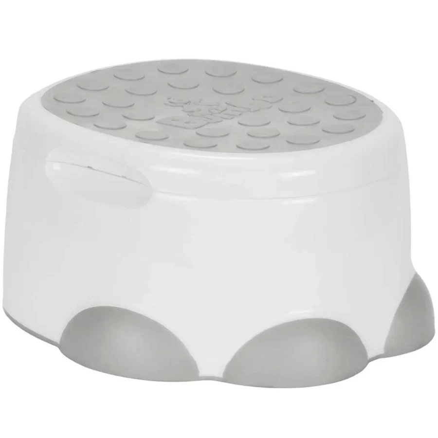 Bumbo Step 'N' Potty Training Seat - Cool Grey, Toddler Toilet Trainer with Easy Clean Design
