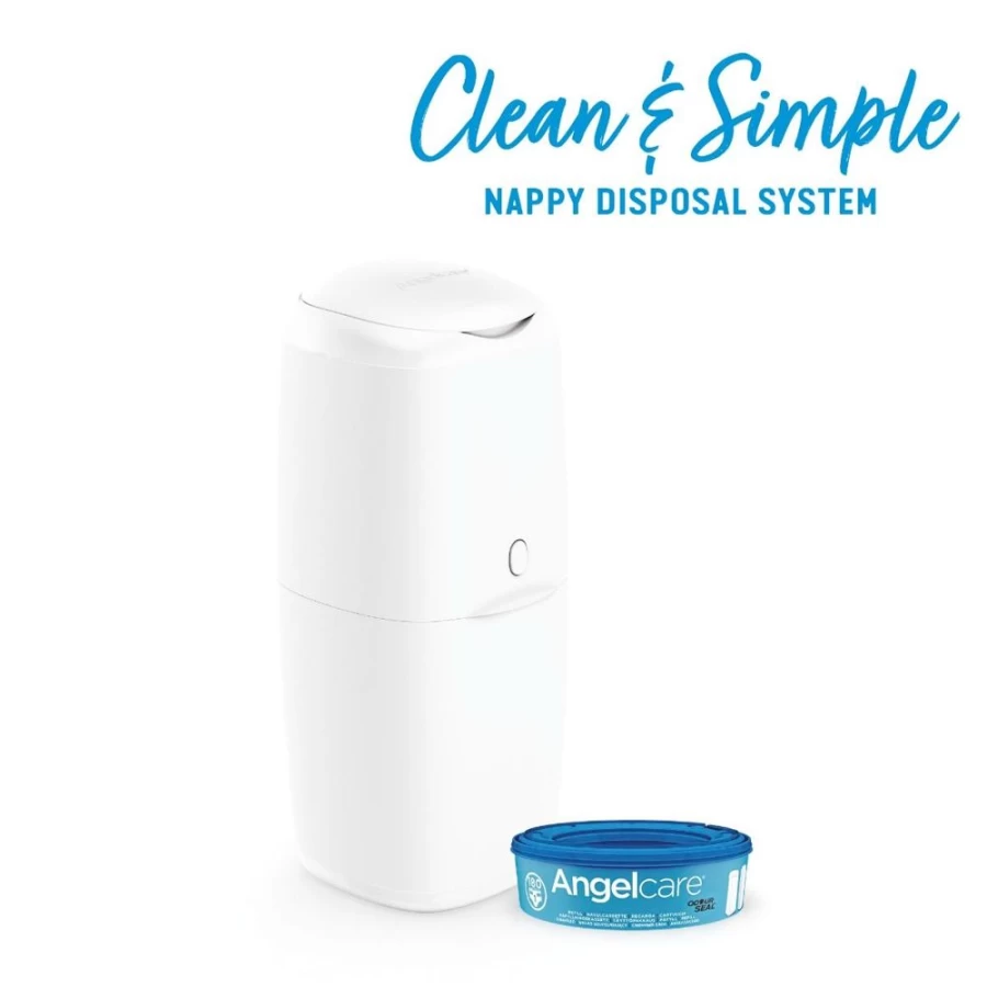 Angelcare Baby Nappy Disposal System - Hygienic Diaper Bin for Odor Control