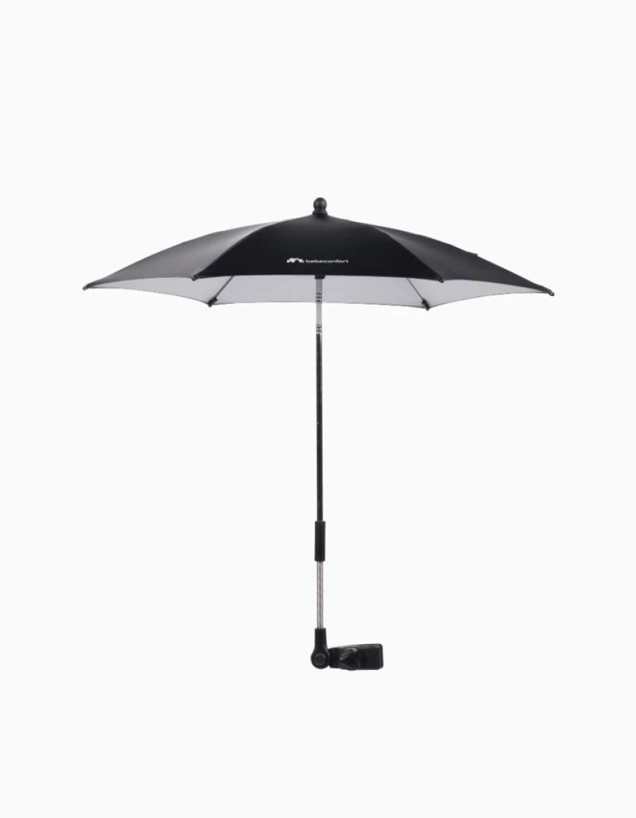Bebe Confort Universal Stroller Sunshade Umbrella - Adjustable UV Protection Canopy for Baby Carriages, Black