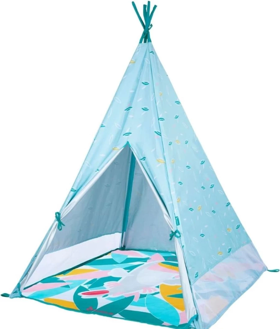 Babymoov UV-Protective Play Teepee Tent for Indoor & Outdoor Kids Playhouse - Jungle Adventure Design