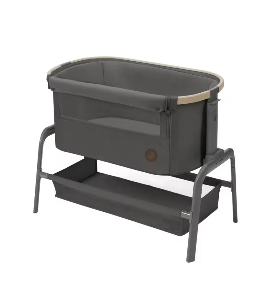 Maxi Cosi Iora Co-Sleeper Bassinet - Graphite Design for Safe Baby Sleeping
