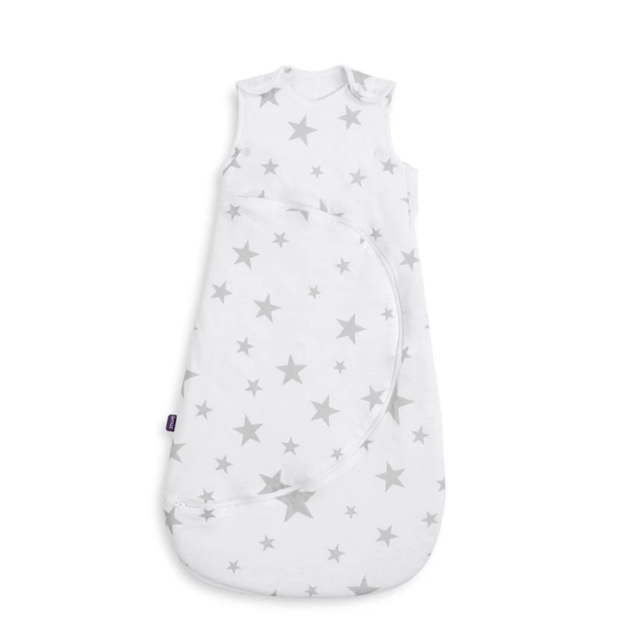 Snuz Sleep Bag 2.5 Tog for Babies 0-6 Months - Grey Star Design