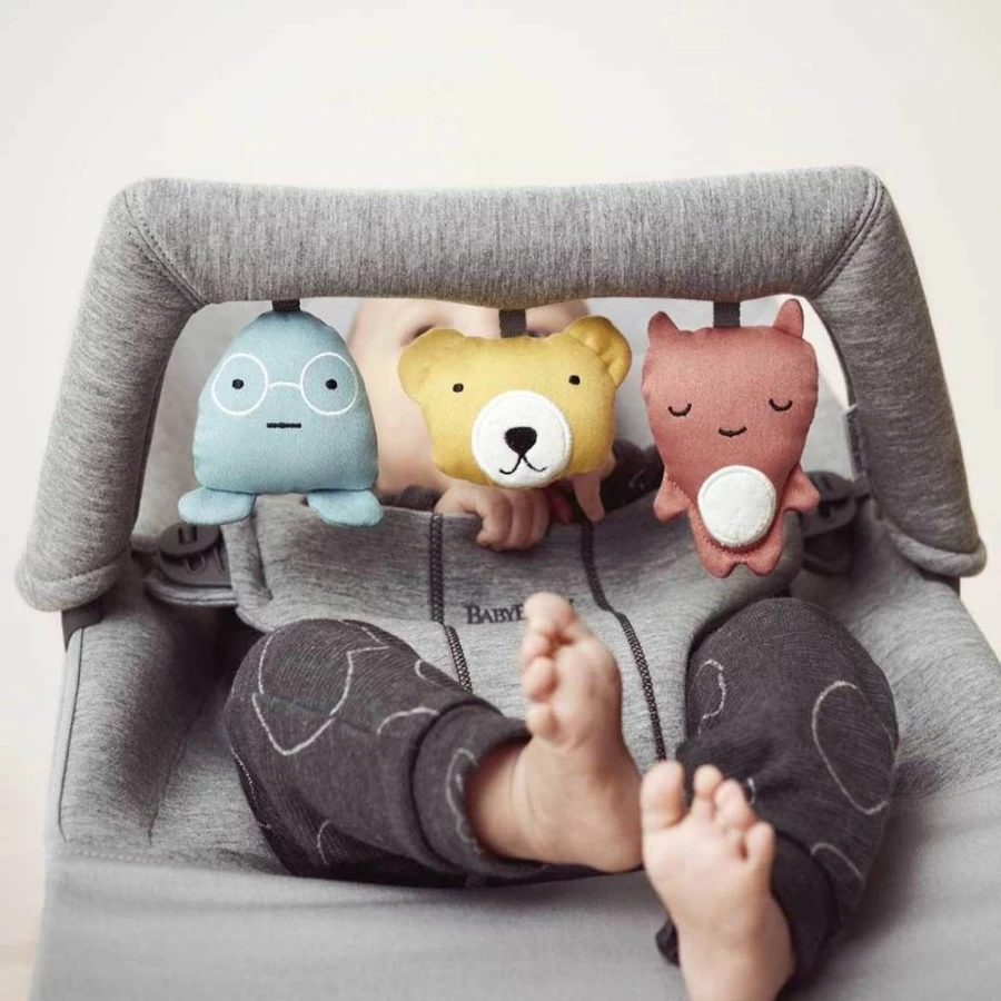 Babybjorn Soft Friends Toy - Interactive Plush for Baby Bouncer & Playtime