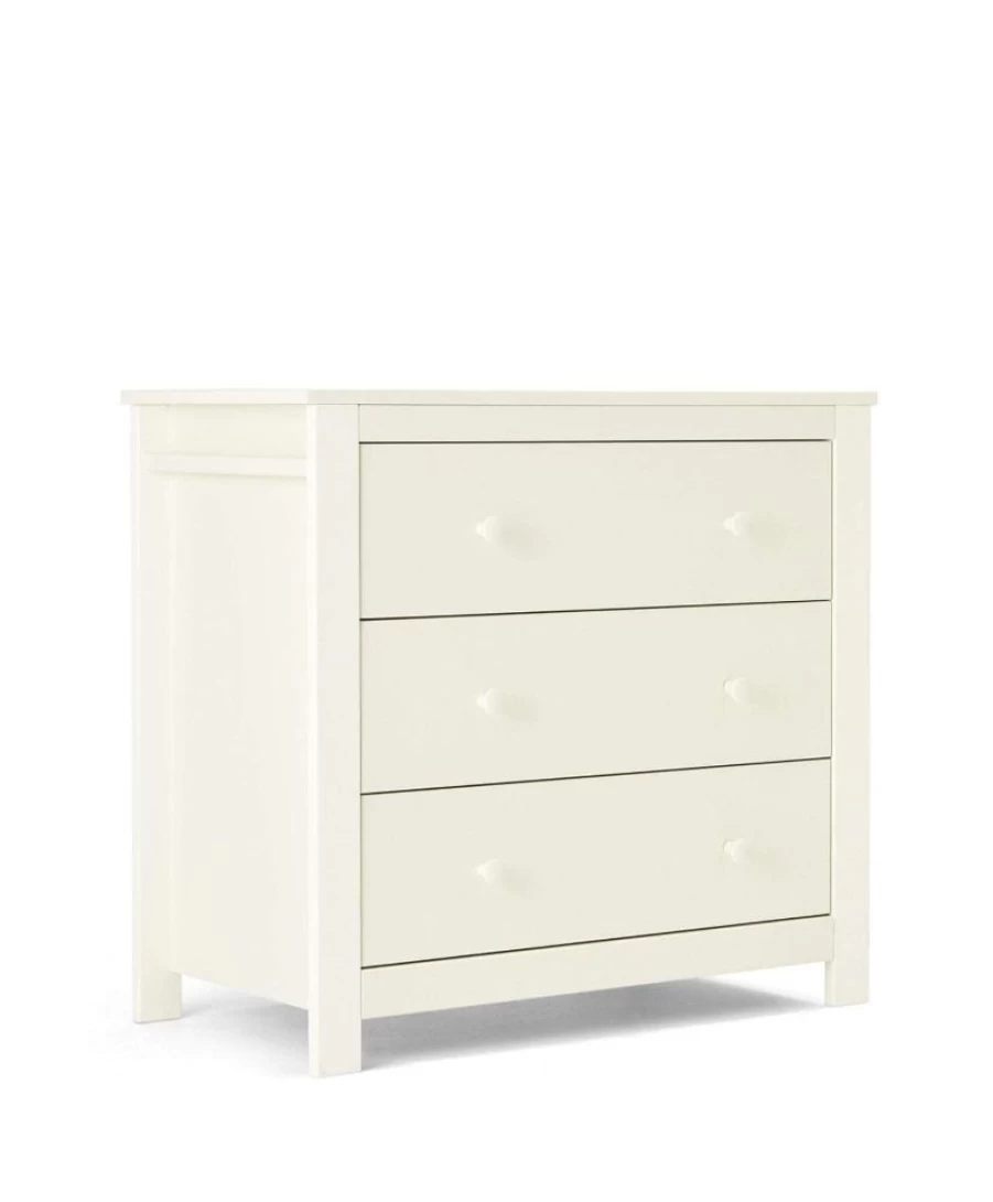 Mamas & Papas Mia Baby Dresser and Changing Table in Pure White - Nursery Storage Solution