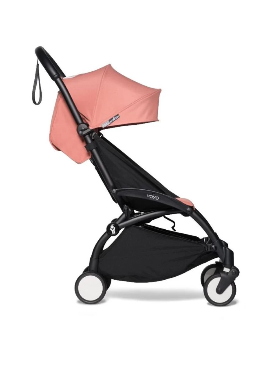BABYZEN YOYO2 Lightweight Travel Stroller for Infants 6 Months and Up - Black with Ginger Accents