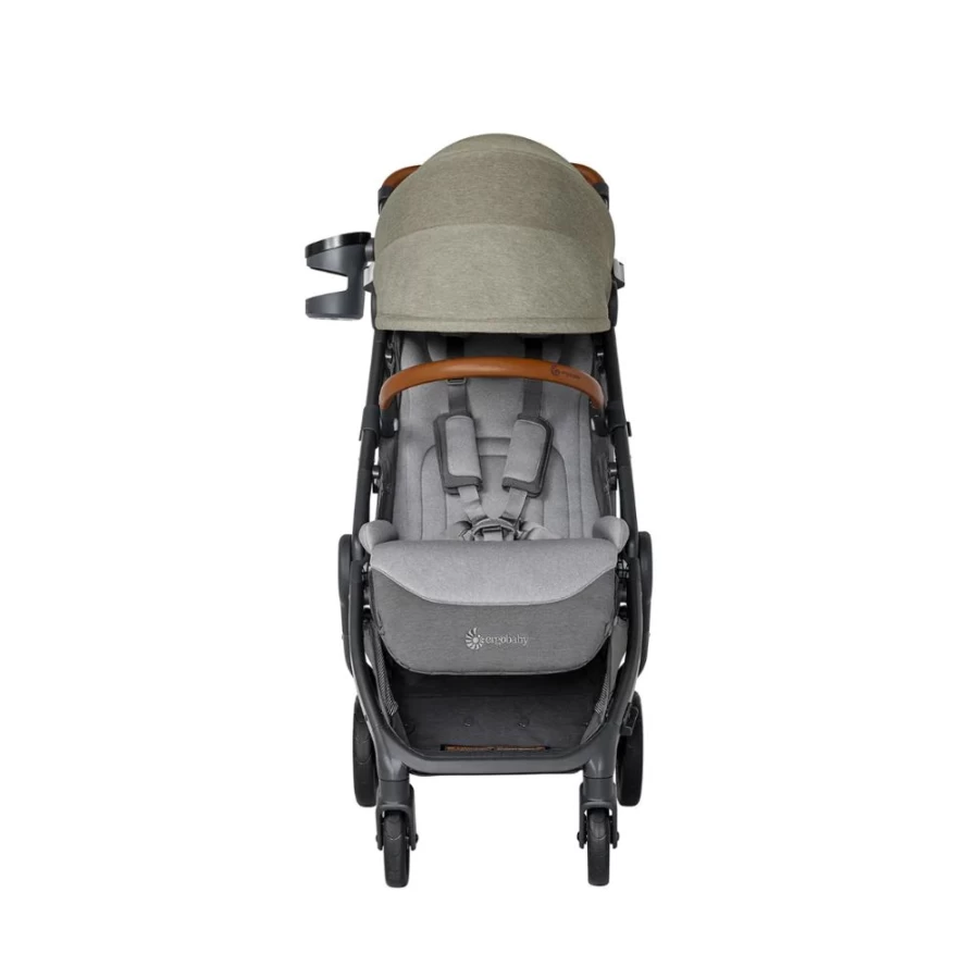 ERGObaby Metro+ Deluxe Stroller - Lightweight, Compact, Empire State Green, Travel-Friendly Baby Stroller