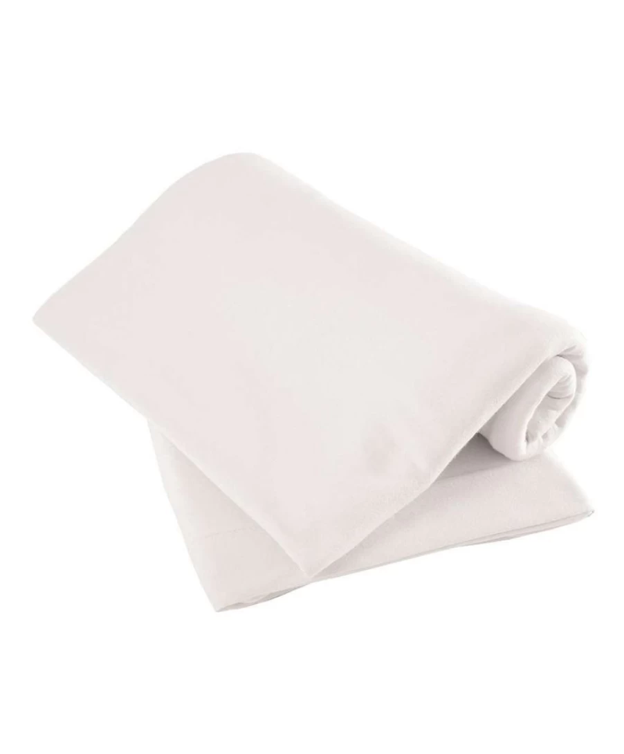 Mamas & Papas - Interiors Baby Cot Bed Fitted Sheet 2-Pack - Breathable White Nursery Bedding
