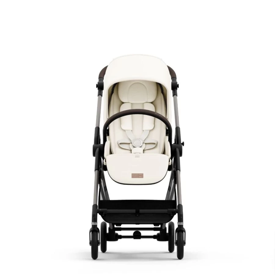 Cybex Melio Lightweight Stroller - Premium Cotton White for Comfort & Style