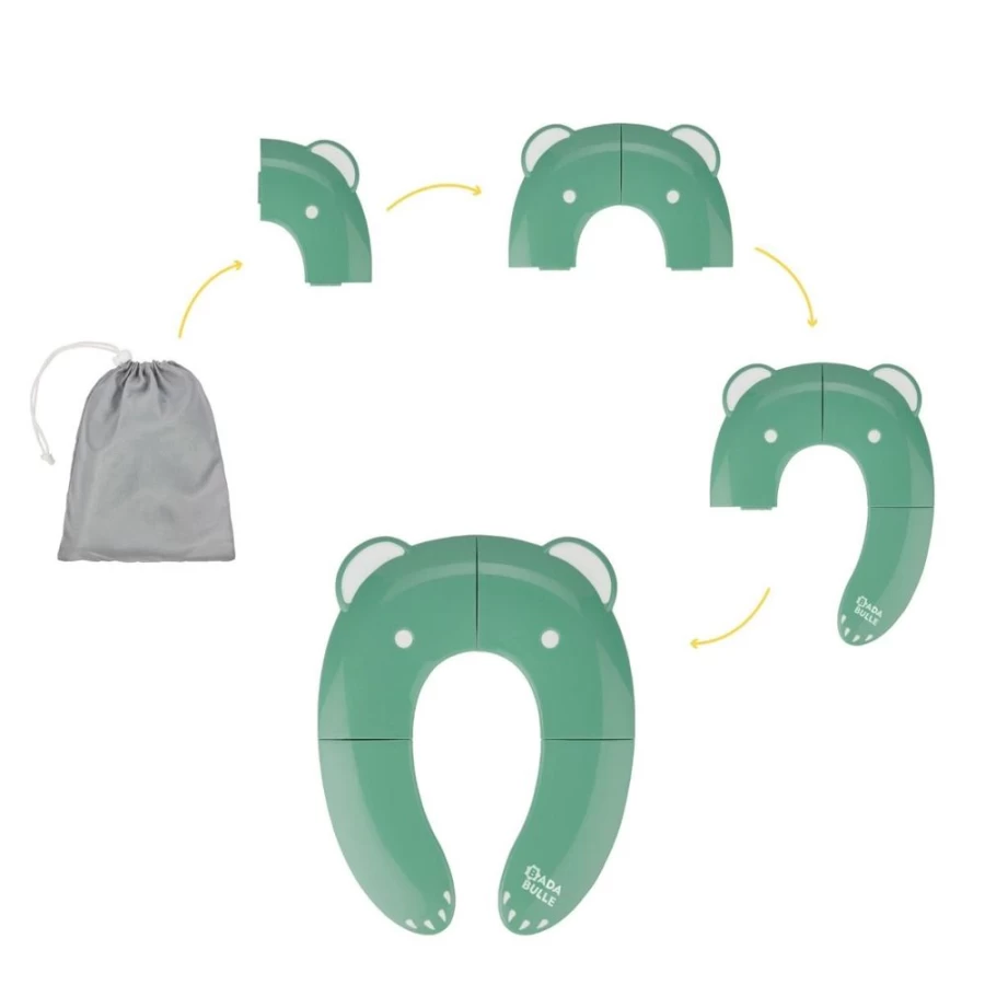 Babymoov Green Foldable Potty Training Seat Reducer for Toddlers - Portable & Adjustable Toilet Trainer