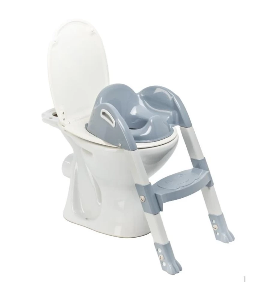 Thermobaby Kiddyloo Potty Training Seat for Toddlers - Comfortable, Adjustable, Easy to Clean Grey Toilet Trainer