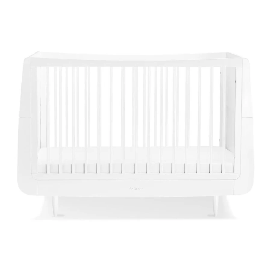 Snuz Skandi White Cotbed - Stylish Scandinavian Design Baby Crib