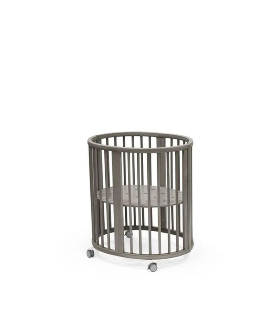 Stokke Sleepi Mini V3 Baby Crib - Hazy Grey | Compact & Stylish Nursery Bed