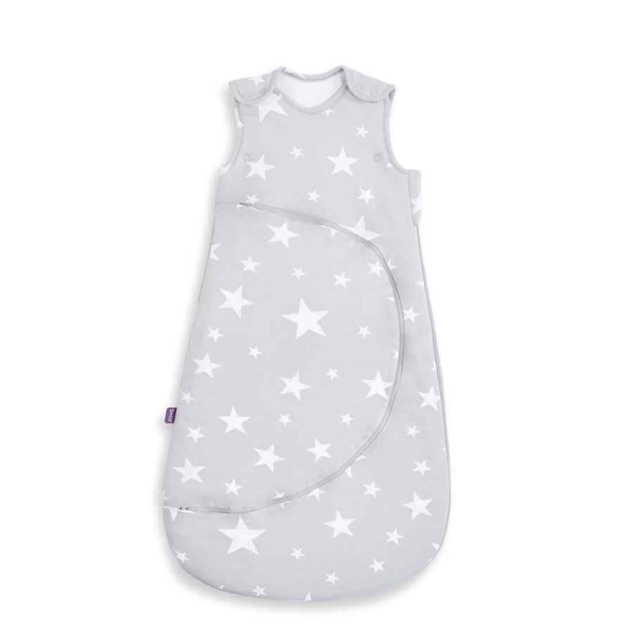 Snuz Baby Sleep Sack 2.5 Tog 0-6 Months White Star – SnuzPouch Organic Cotton Wearable Blanket