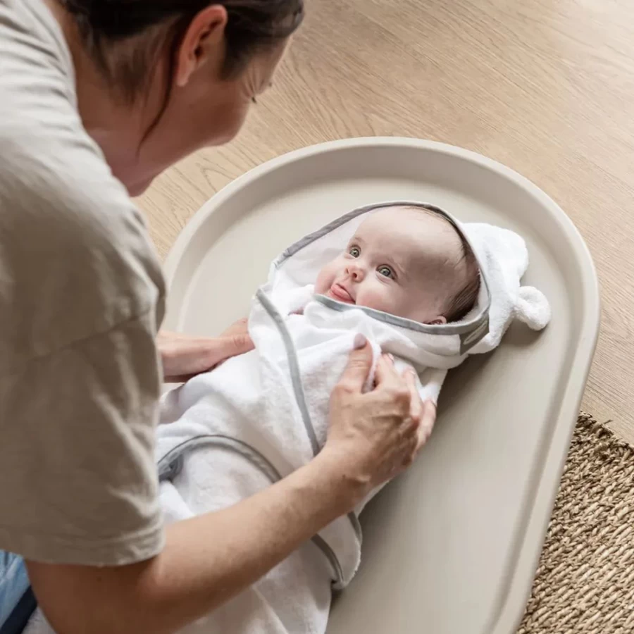 Shnuggle Squishy Changing Mat - Soft Baby Diaper Pad with Eco-Friendly Eucalyptus Cover