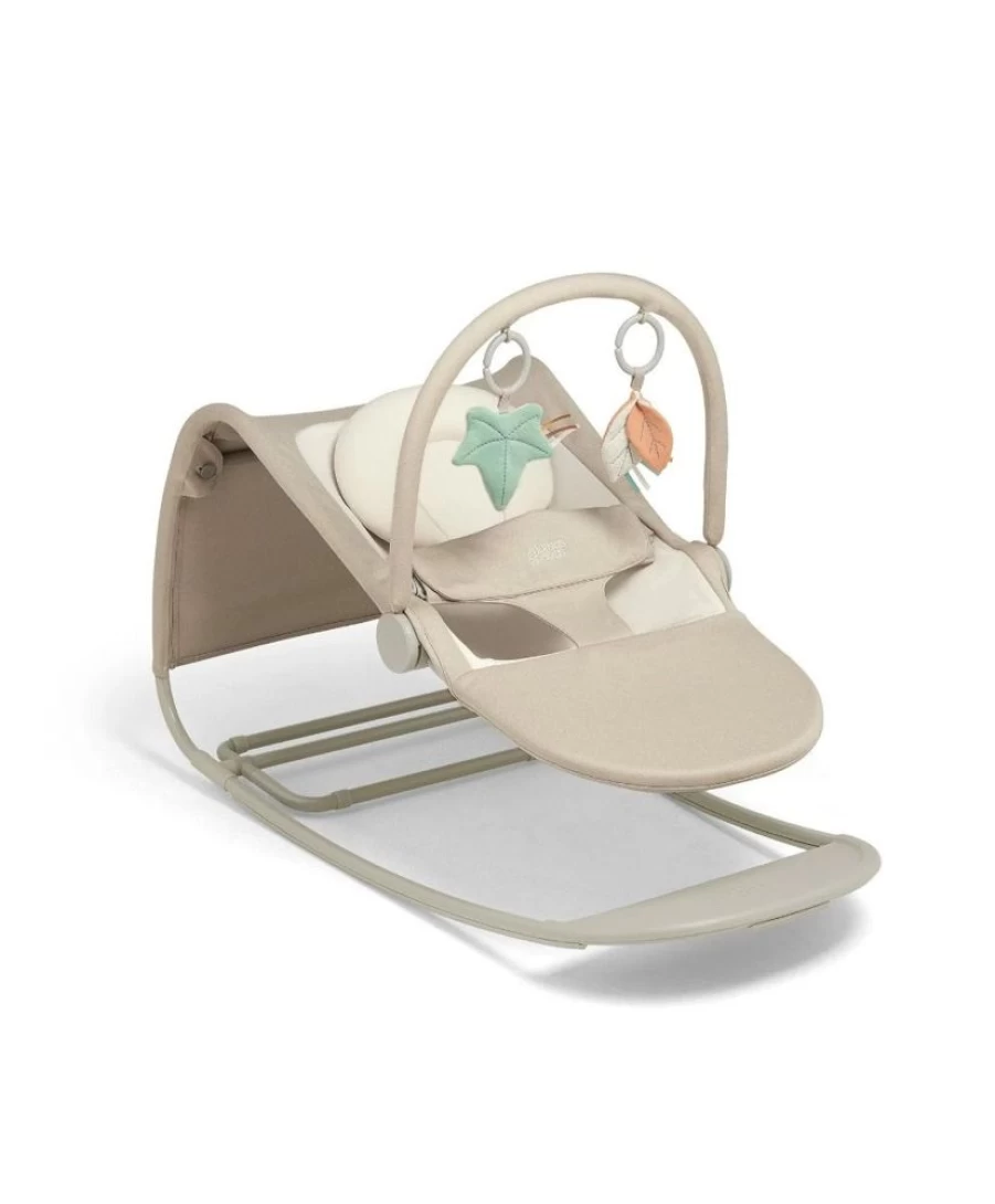 Mamas and Papas Tempo Rocker Bouncer - Sand Baby Chair with Gentle Motion for Newborns and Infants