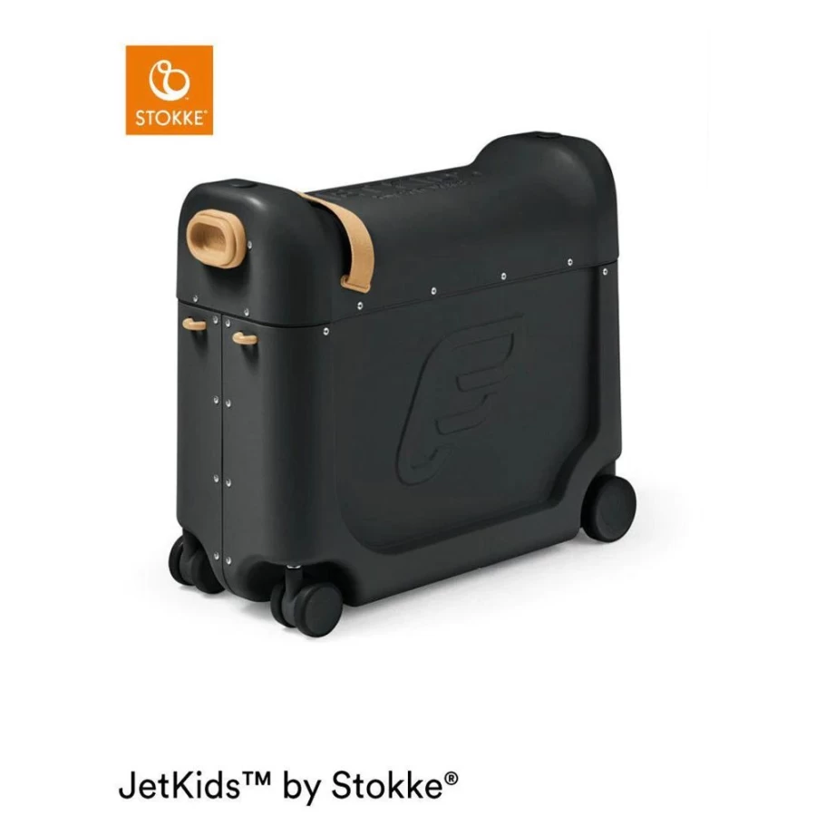 Stokke Jetkids Bedbox - Portable Kids Travel Bed with Storage, Lunar Eclipse Design
