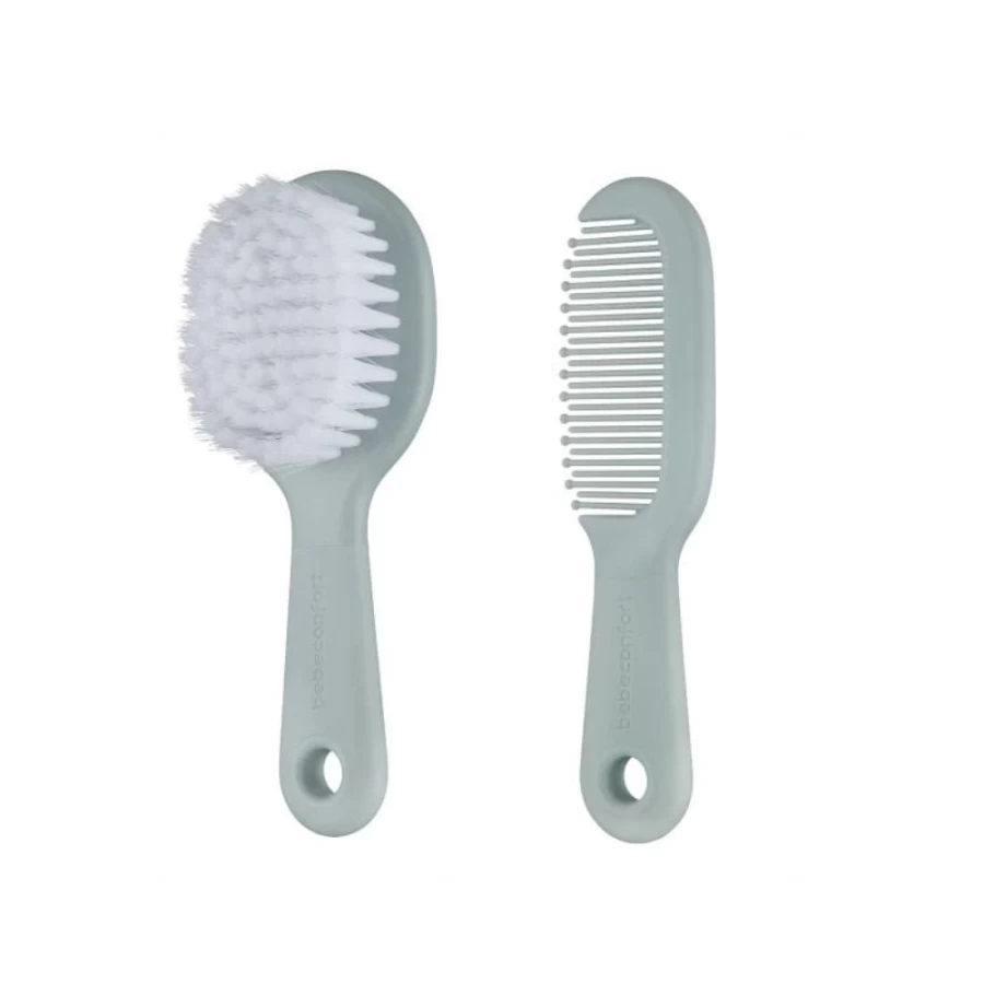 Bebe Confort Baby Comb & Brush Set with Mirror - Adorable Donny Design for Newborns