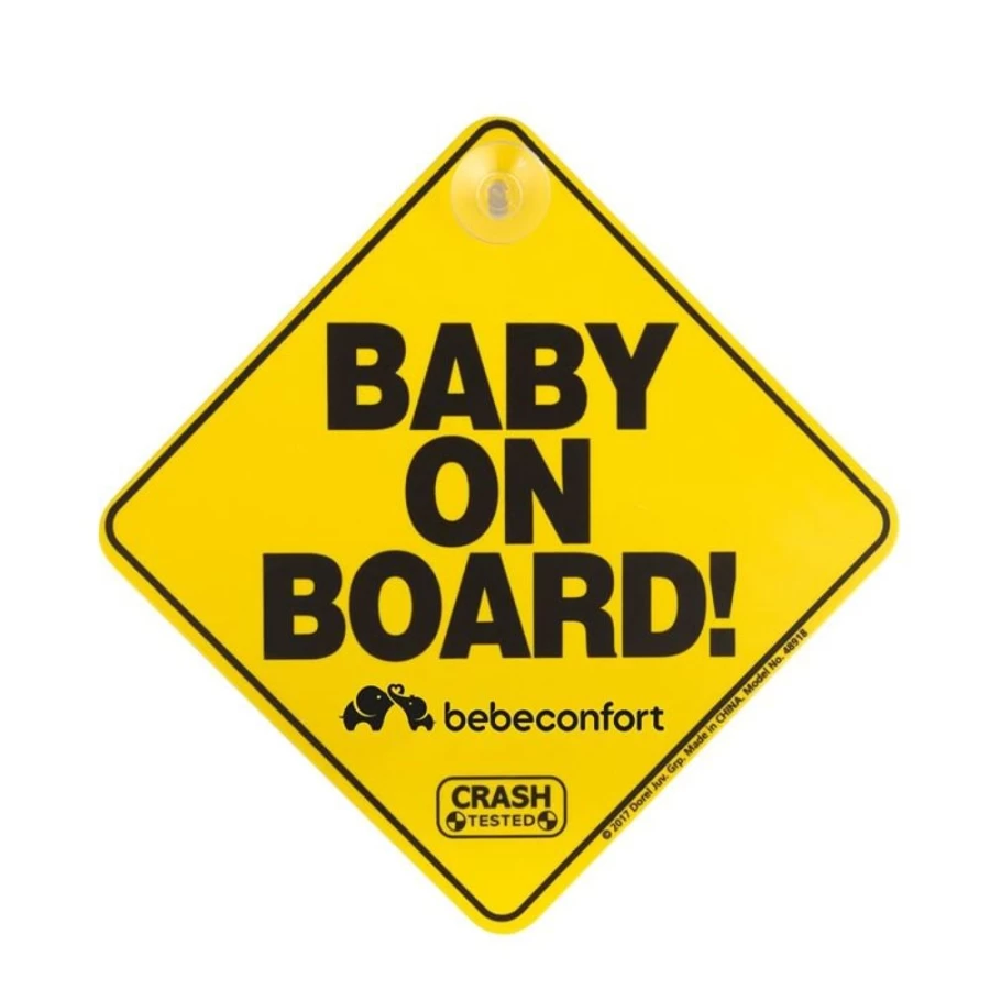 Bebe Confort Baby On Board Car Sign - Highly Visible & Durable Safety Sign for Vehicles