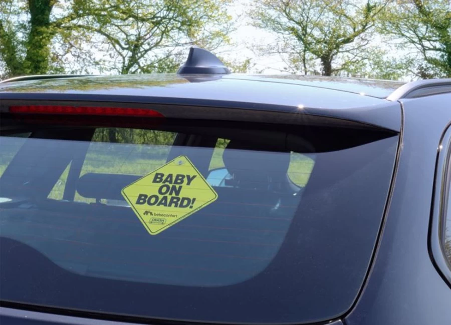 Bebe Confort Baby On Board Car Sign - Highly Visible & Durable Safety Sign for Vehicles