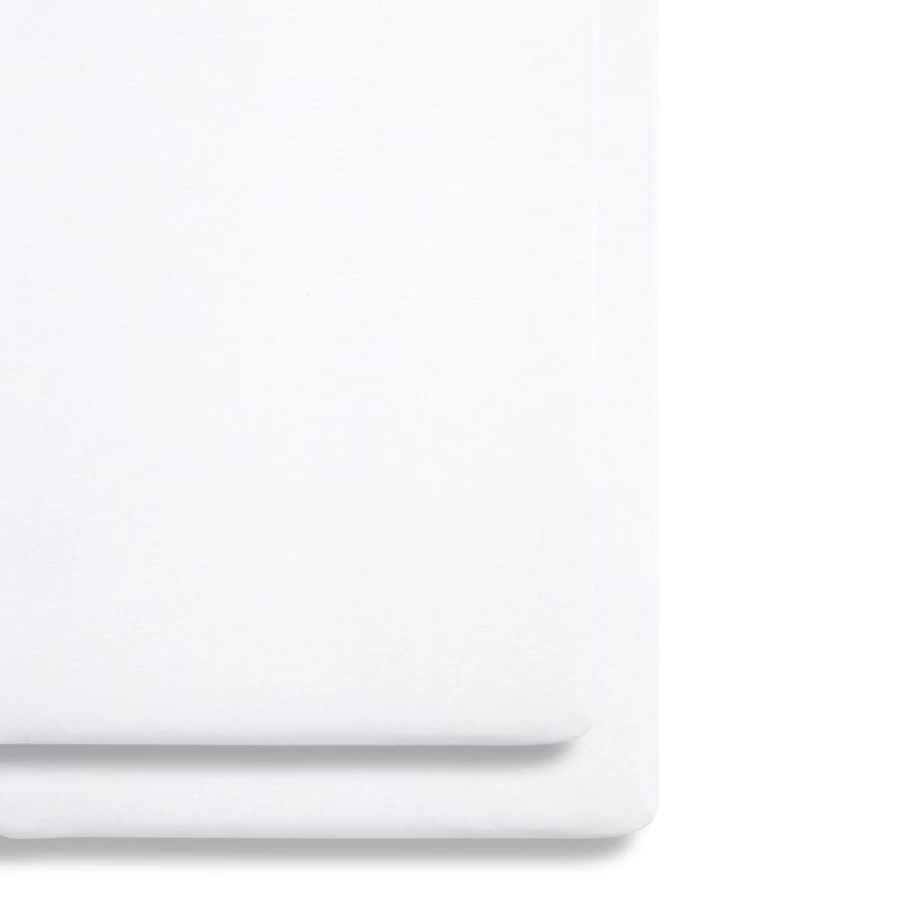 Snuz White Fitted Crib Sheets - Soft, Breathable Nursery Bedding for Baby Cots