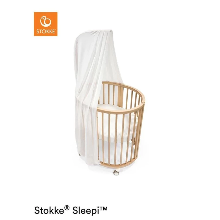 Stokke Sleepi Canopy V3 White - Premium Baby Crib Canopy for Stokke Sleepi Crib