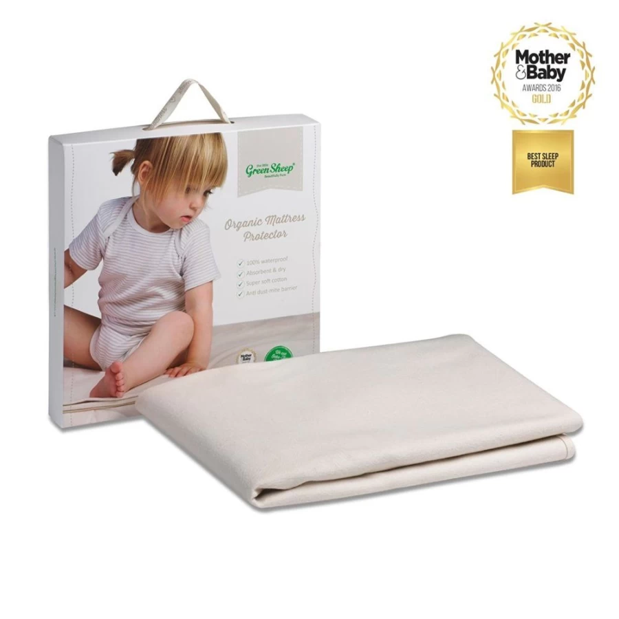 Little Green Sheep Organic Snuzkot Waterproof Mattress Protector for Baby Cribs – Hypoallergenic & Breathable