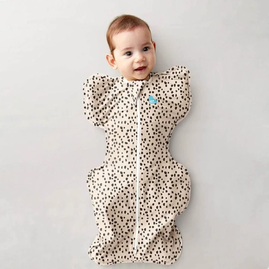 Cheeky Rascals Swaddle Up 1.0 Tog Baby Wrap - Soft Cotton Animal Print Beige for Newborns & Infants