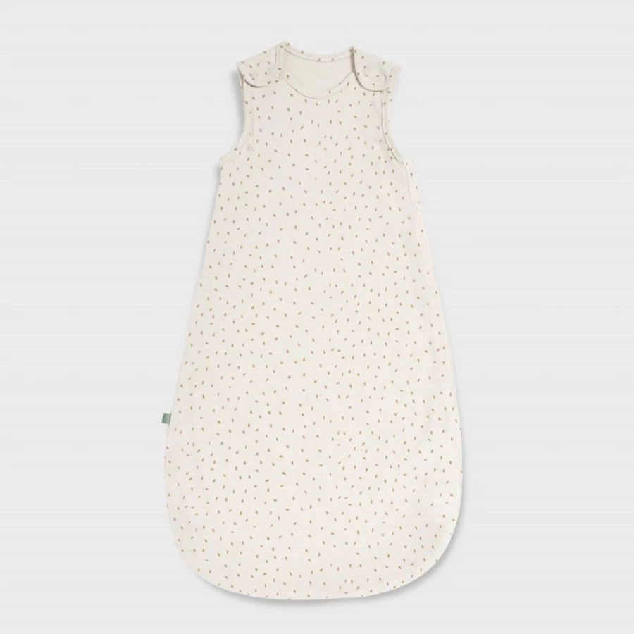 Little Green Sheep 1 Tog Sleep Sack for Babies 0-6 Months - Organic Linen Rice Fiber Infant Sleeping Bag