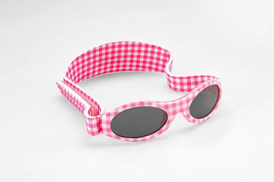 Baby Banz Lily Pink Check UV Protection Sunglasses for Infants & Toddlers