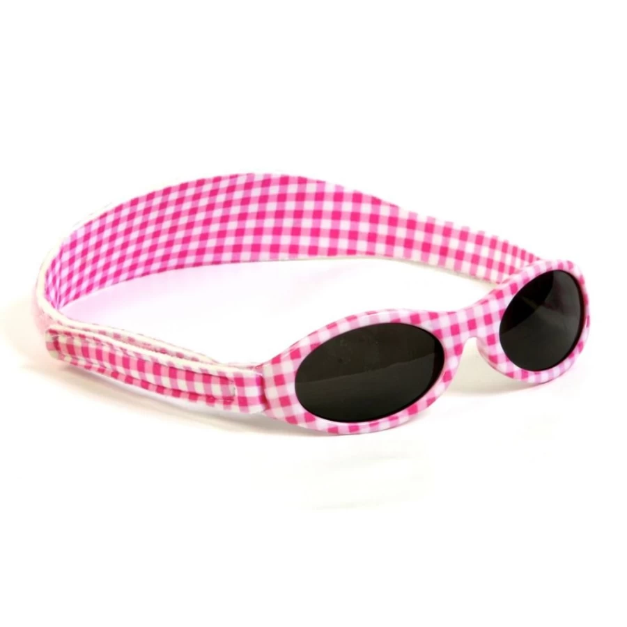 Baby Banz Lily Pink Check UV Protection Sunglasses for Infants & Toddlers