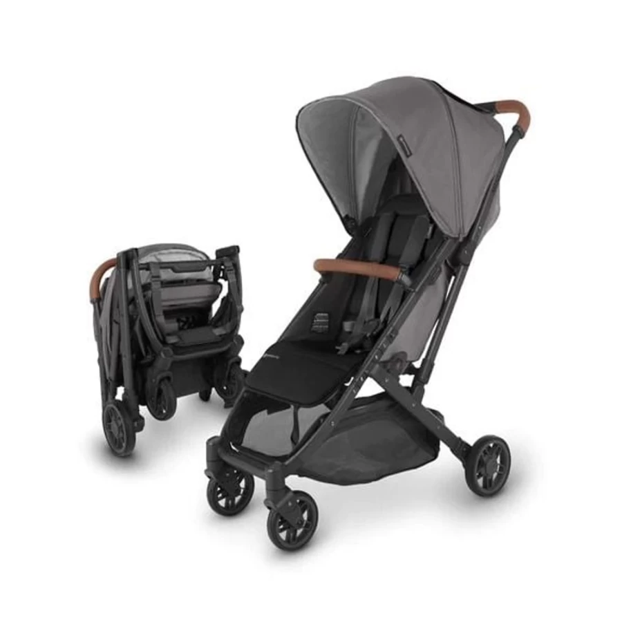 Uppababy Minu V2 Lightweight Stroller - Compact Fold, Travel-Friendly, Greystone Color
