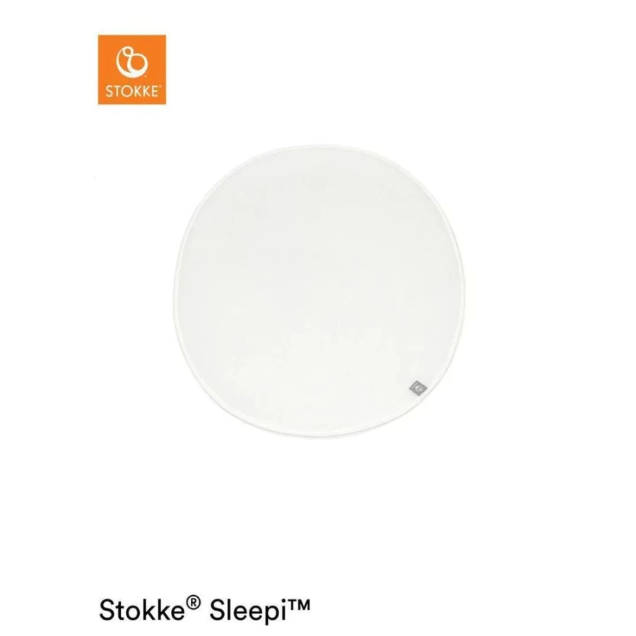 Stokke Sleepi Mini White Protection Sheet V3 - Premium Crib Mattress Cover