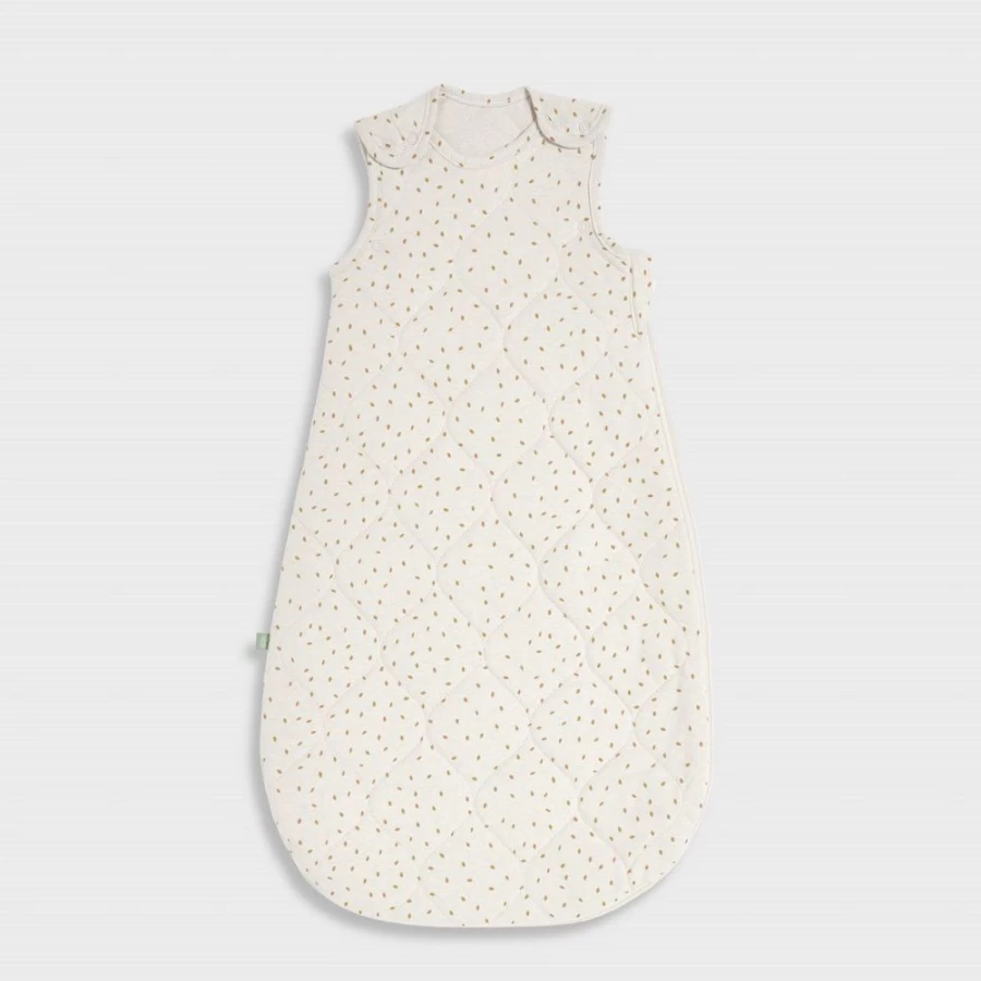 Little Green Sheep 2.5 Tog Baby Sleep Bag for 0-6 Months - Organic Linen Rice Fabric