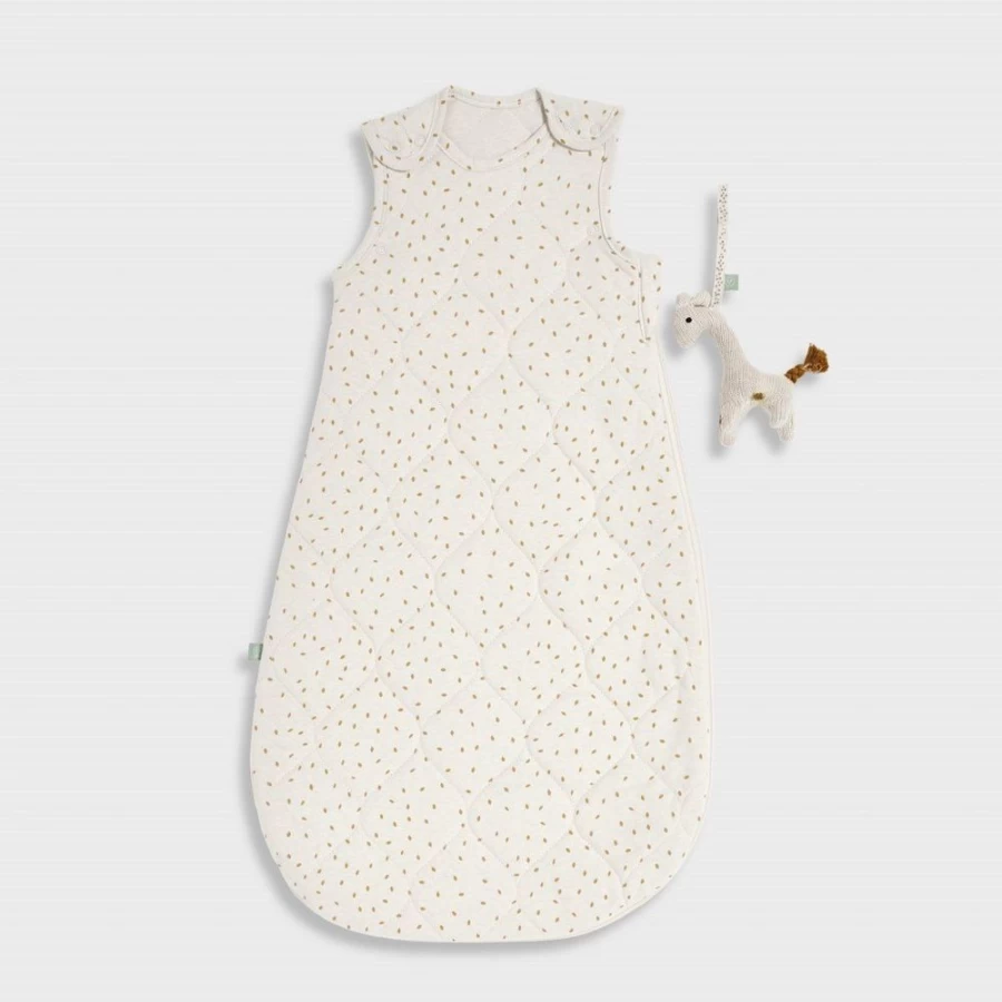 Little Green Sheep 2.5 Tog Baby Sleep Bag for 0-6 Months - Organic Linen Rice Fabric