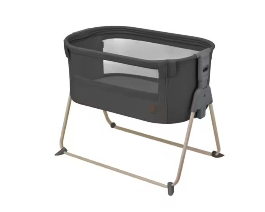 Maxi Cosi Tori Co-Sleeper Bedside Crib - Graphite Grey for Safe Baby Sleep
