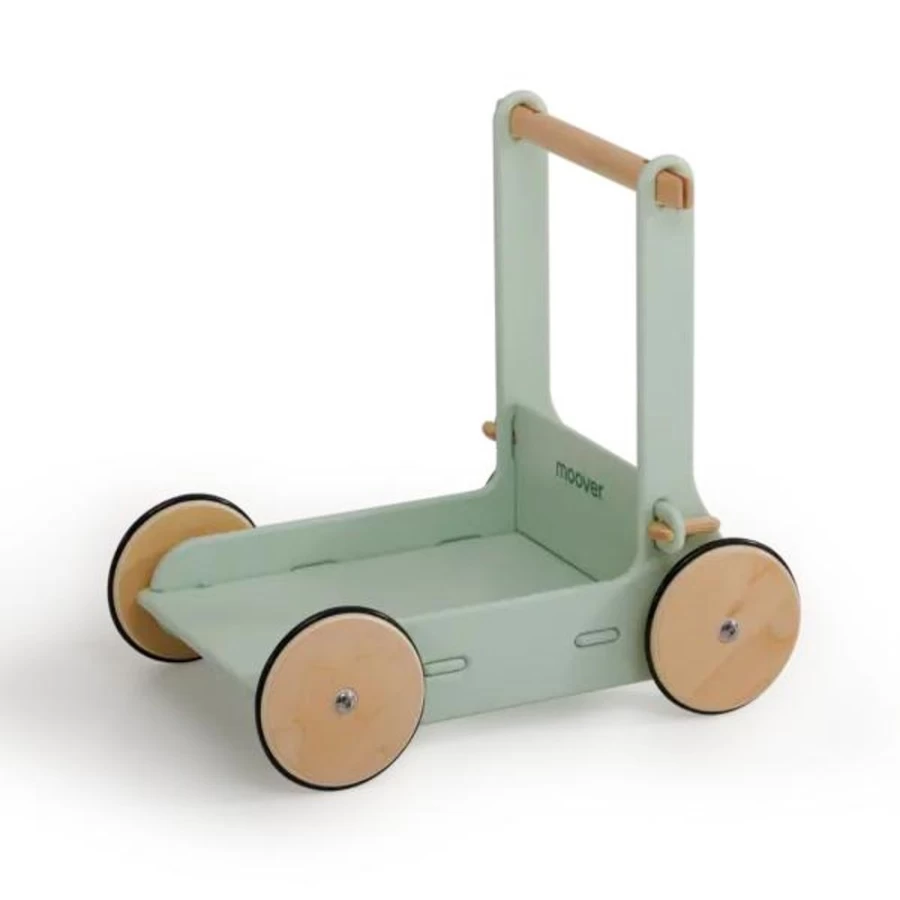 Moover Green Baby Walker - Eco-Friendly Toddler Push Toy for Early Walkers