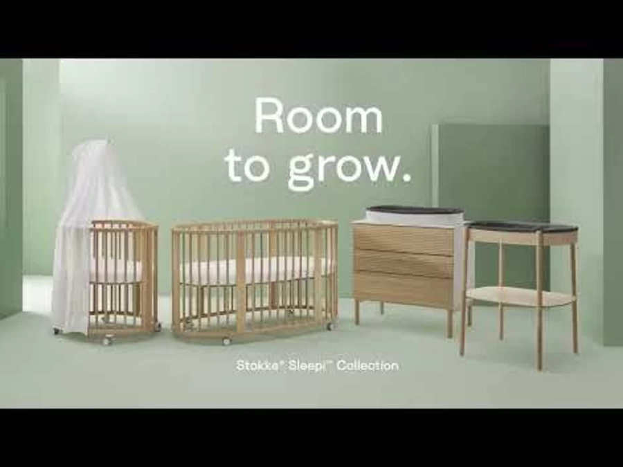 Stokke Sleepi White Dresser - Modern Nursery Furniture for Baby Room Organization