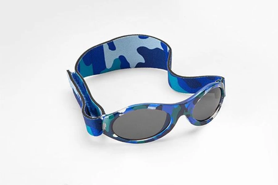Baby Banz Sky Blue Camo Polarized Sunglasses for Infants & Toddlers – UV Protection