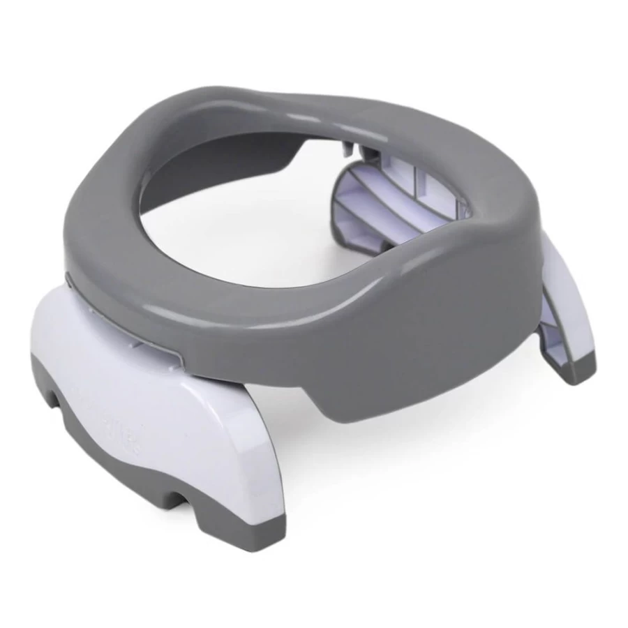 Potette Plus Portable Travel Potty for Kids – Lightweight Grey & White Training Toilet