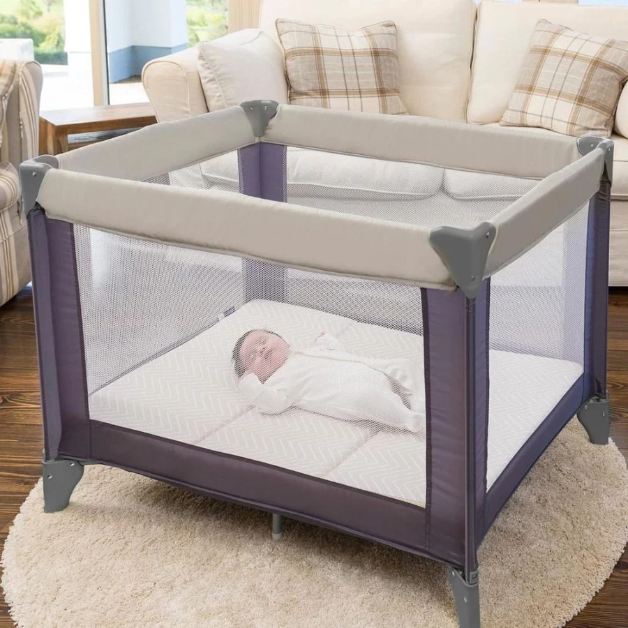 Clevamama Clevafoam Portable Travel Cot Mattress – Lightweight & Comfortable for Baby On-The-Go