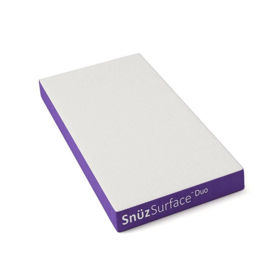 Snuz Dual-Sided Cot Mattress - Snuzkot 68x117cm for Optimal Baby Comfort & Support