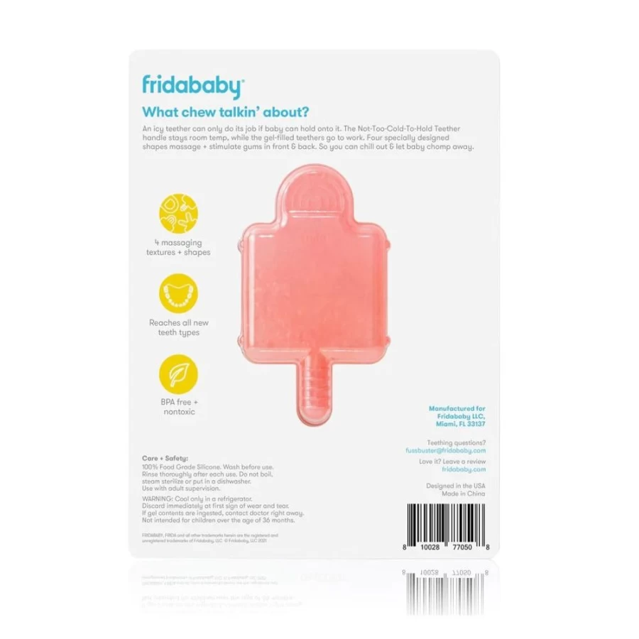 Frida Baby Teether - Not Too Cold to Hold Soothing Teething Toy for Infants