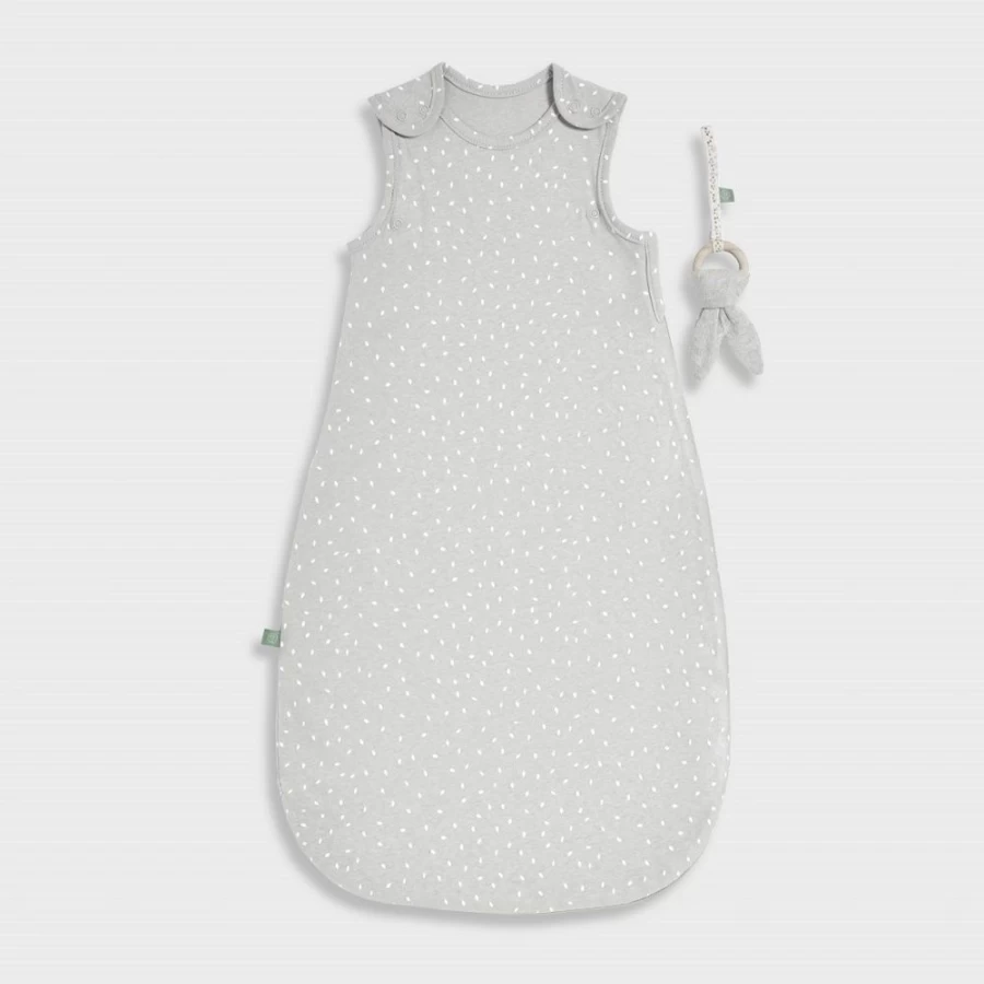 Little Green Sheep 1 Tog Sleep Bag for Babies 6-18 Months - Dove Rice Organic Cotton