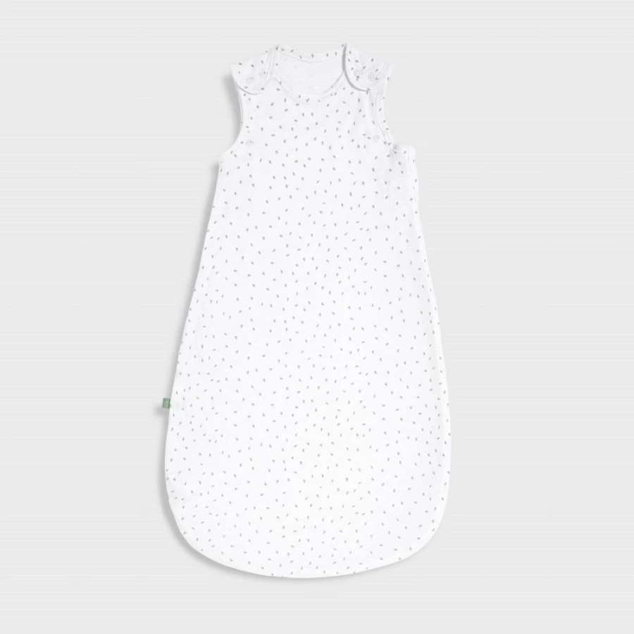 Little Green Sheep 1 Tog Sleep Bag for Babies 0-6 Months - White Rice Organic Cotton