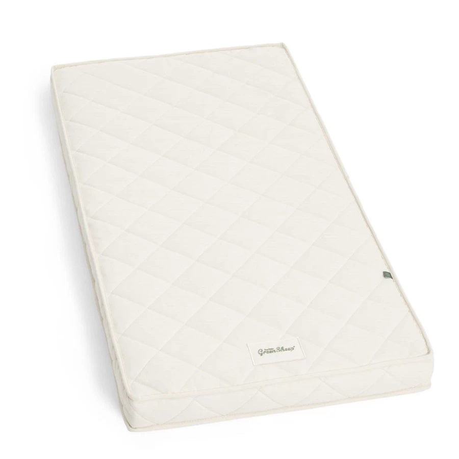 Little Green Sheep Organic Twist Cot Mattress - 60x120cm, Natural & Breathable Baby Bed